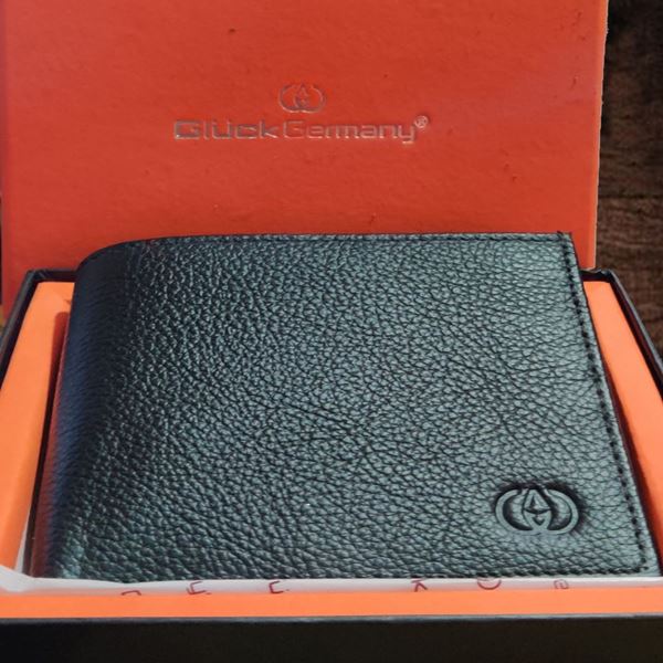 Picture of Economy Leather Gents Wallet (Black Color) Orange Box