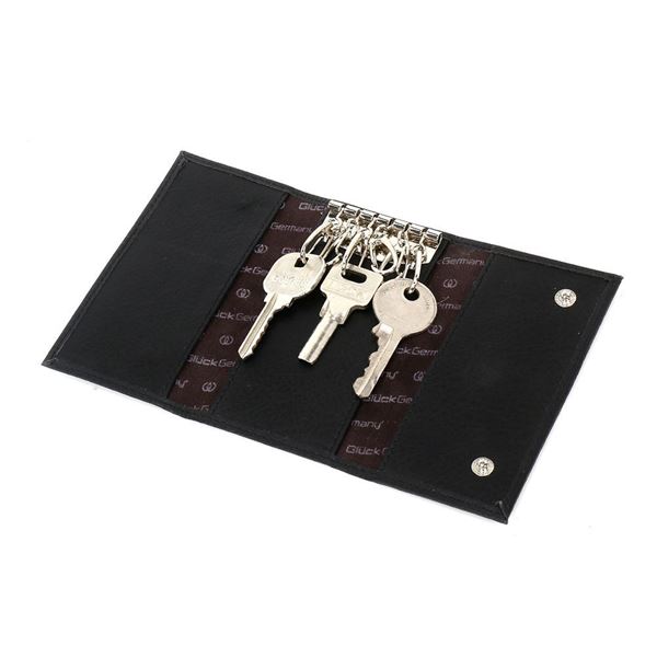 Picture of PU key pouch  (black color ) Black Box