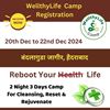 Picture of Registration for WellthyLife Camp at Hyderanad 20th to 22nd Dec 24