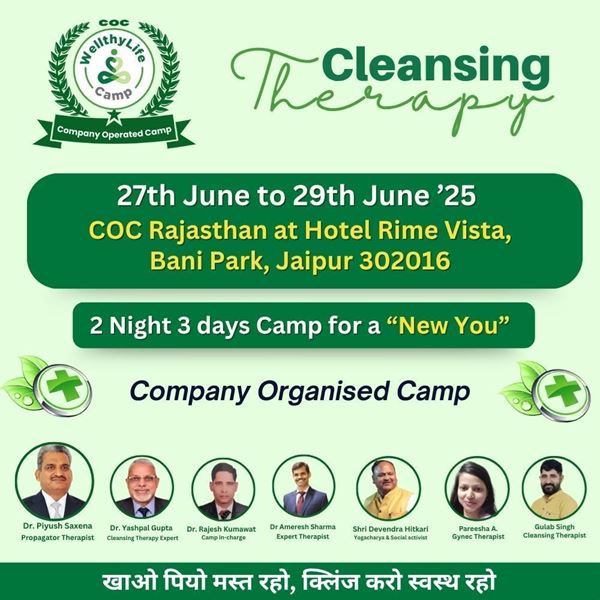 Picture of WellthyLife Camp COC at Jaipur 27 to 29 June