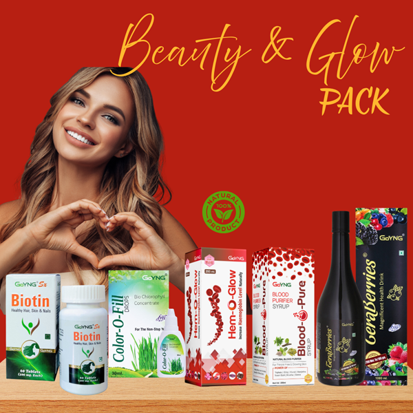Picture of Beauty & Glow Pack (PP09) - Biotin + HemoGlow + BloodOPure + ColorOFill + Teraberries